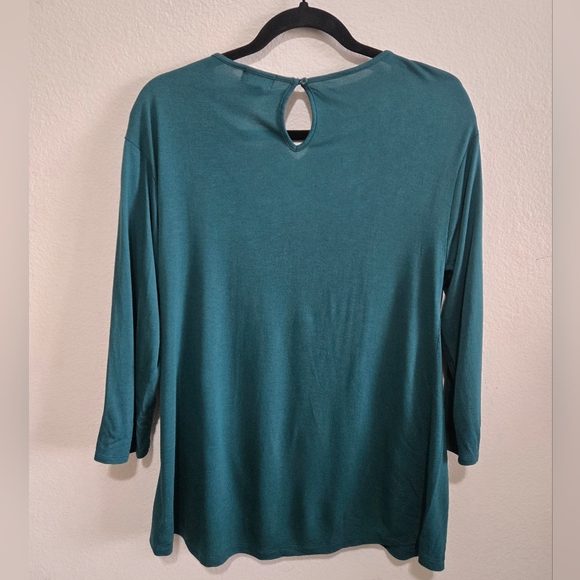 OLD NAVY Teal Long Sleeve Women's Top Size Large - Picture 7 of 11